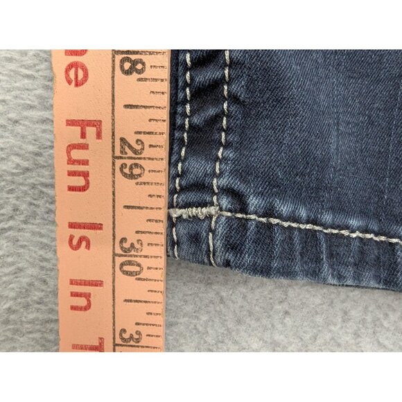 Miss Me Jeans Womens 28 Dark Wash Mid Rise Skinny Embellished Contrast Stitching - Picture 8 of 16